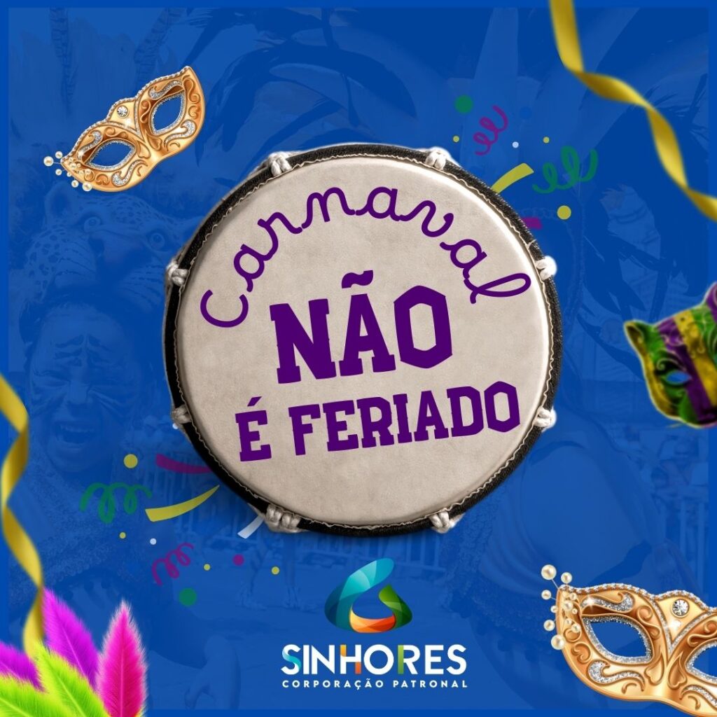 Carnaval não é feriado nacional na nossa região, mas sim ponto facultativo