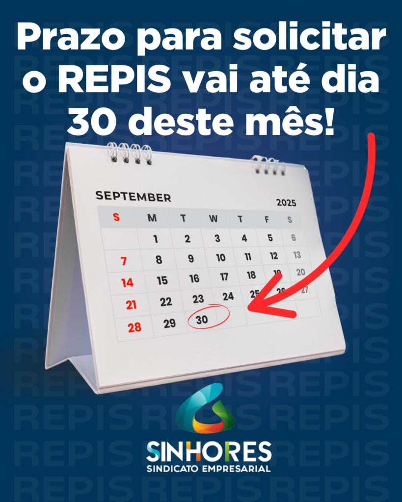 Prazo final para adesão ao REPIS no SINHORES vai até 30 de setembro